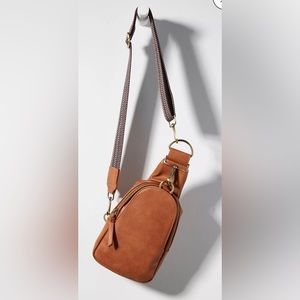 Anthropologie Liberty Sling Bag Tan NWT